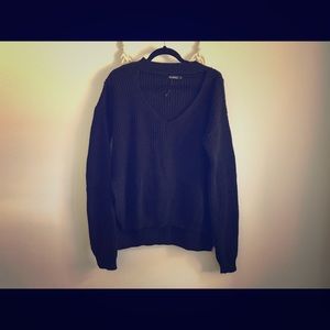 Boohoo Knitted Cutout Sweater— S/M